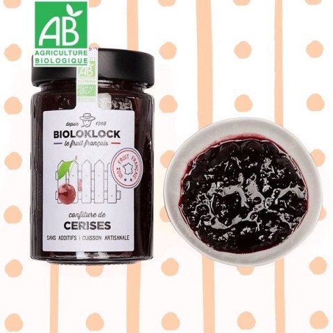 Confiture de cerises BIO - Pot de 230g