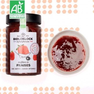 Confiture de fraises BIO - Pot de 230g