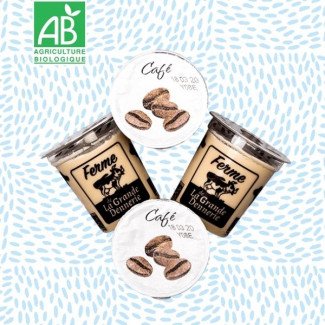 Yaourts aromatisés Bio au café - 4 pots