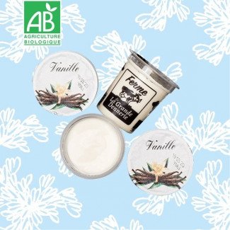 Yaourts aromatisés vanille BIO - 4 pots