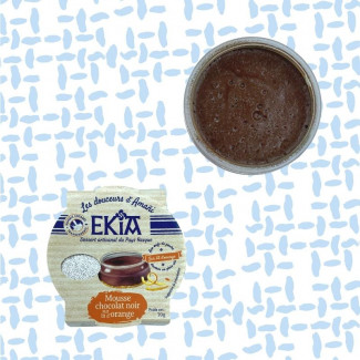 Mousse au chocolat noir sur lit d'orange - 1 pot de 70g