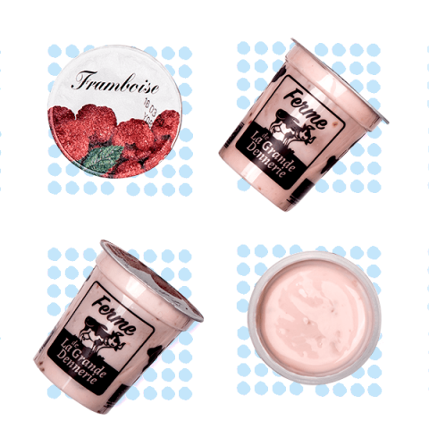 Yaourts aux fruits Framboise Bio - 4 pots
